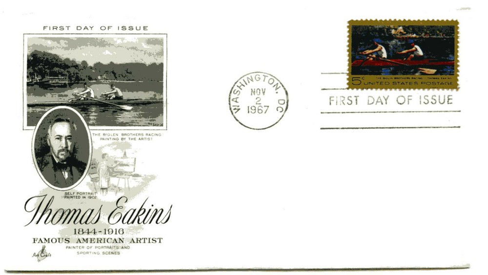 1335 Thomas Eakins  ArtCraft FDC
