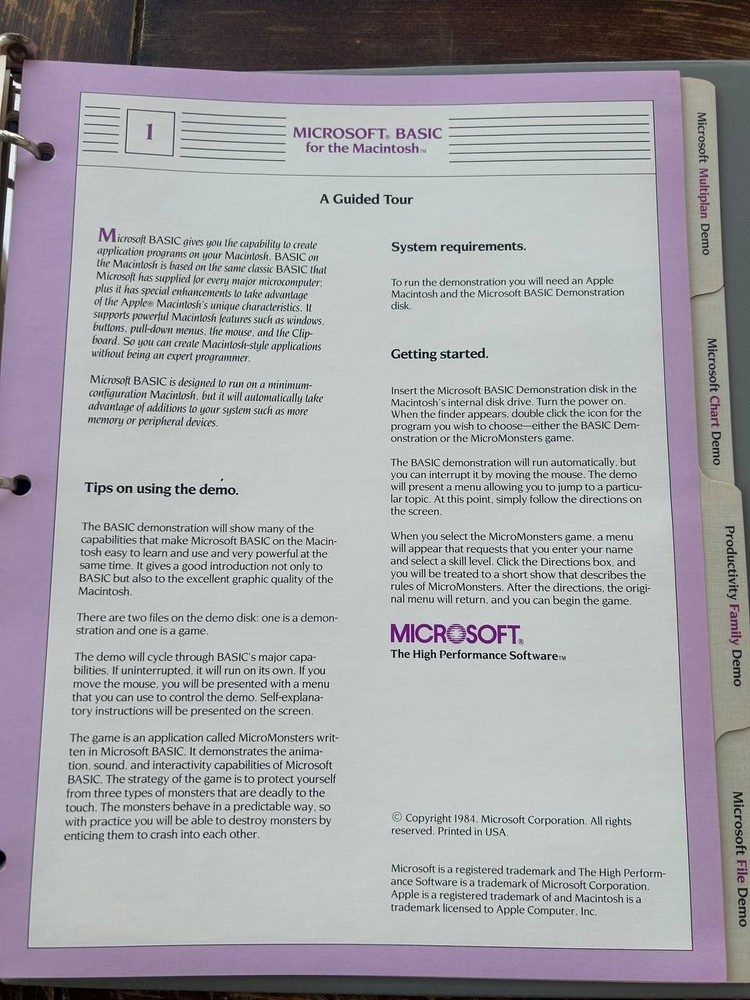 Vintage Microsoft Macintosh Demo Software Lot Excel Word Multiplan Floppy