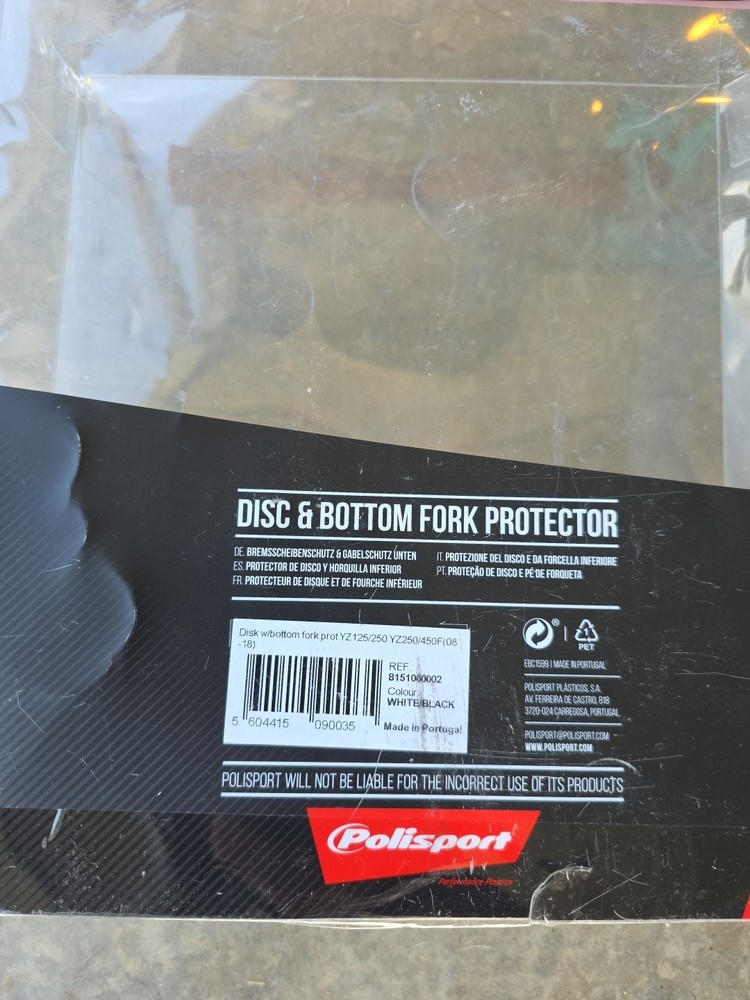 Polisport - 8151600002 - Disc/Fork Bottom Protector, White/Black