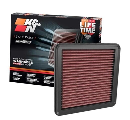 High-Flow Original Lifetime Engine Air Filter: Increase Power: Premium,