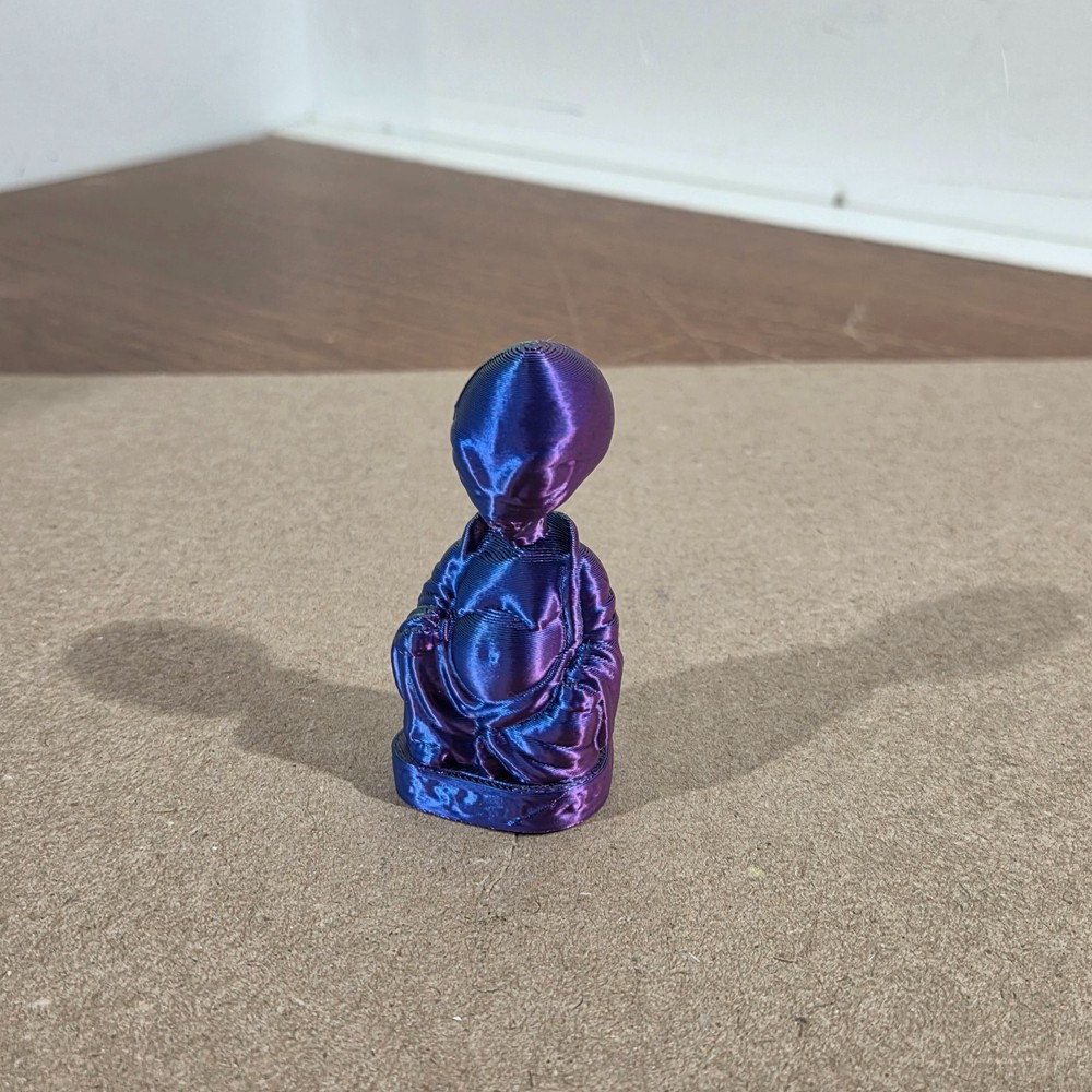 Alien Buddha Figurine 2" 3d printed plastic
