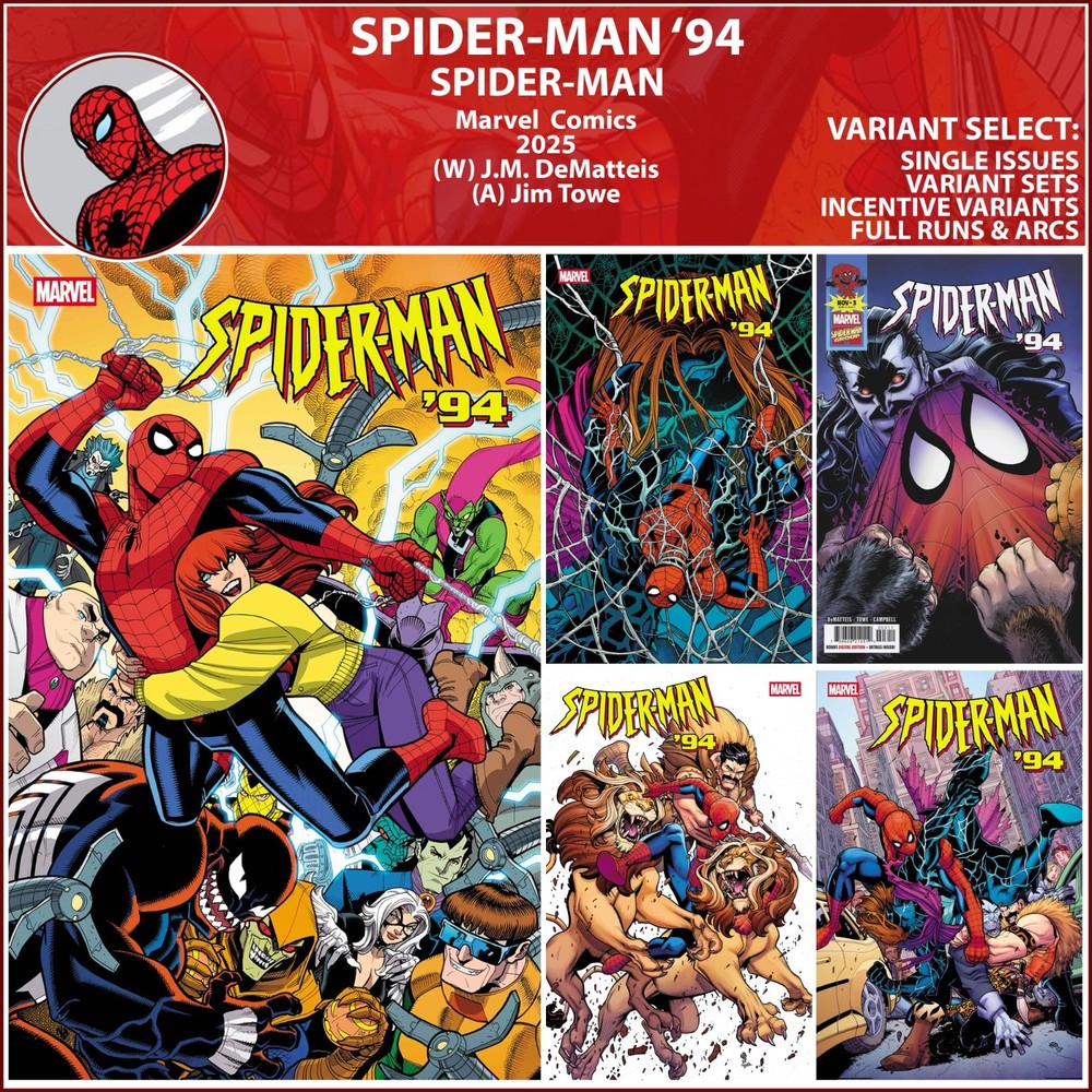 Spider-Man '94 (2025) #1 2 3 4 5 Marvel Comics COVER SELECT