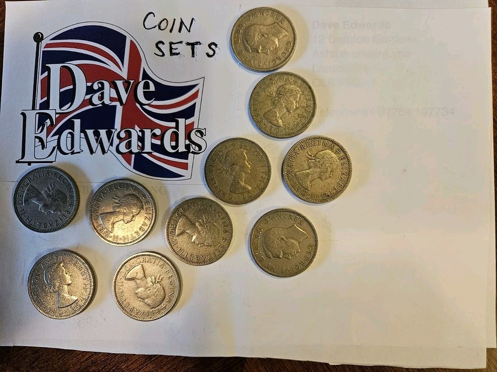 Pre decimal British coin sets