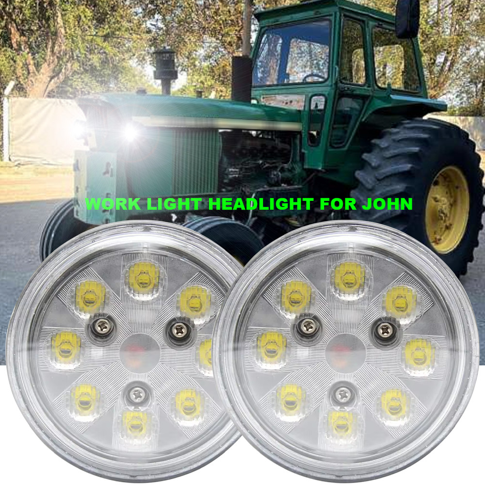 2PC LED Work Lights Coversion Bulb Kit For Deere 4030 4230 4430 4630+