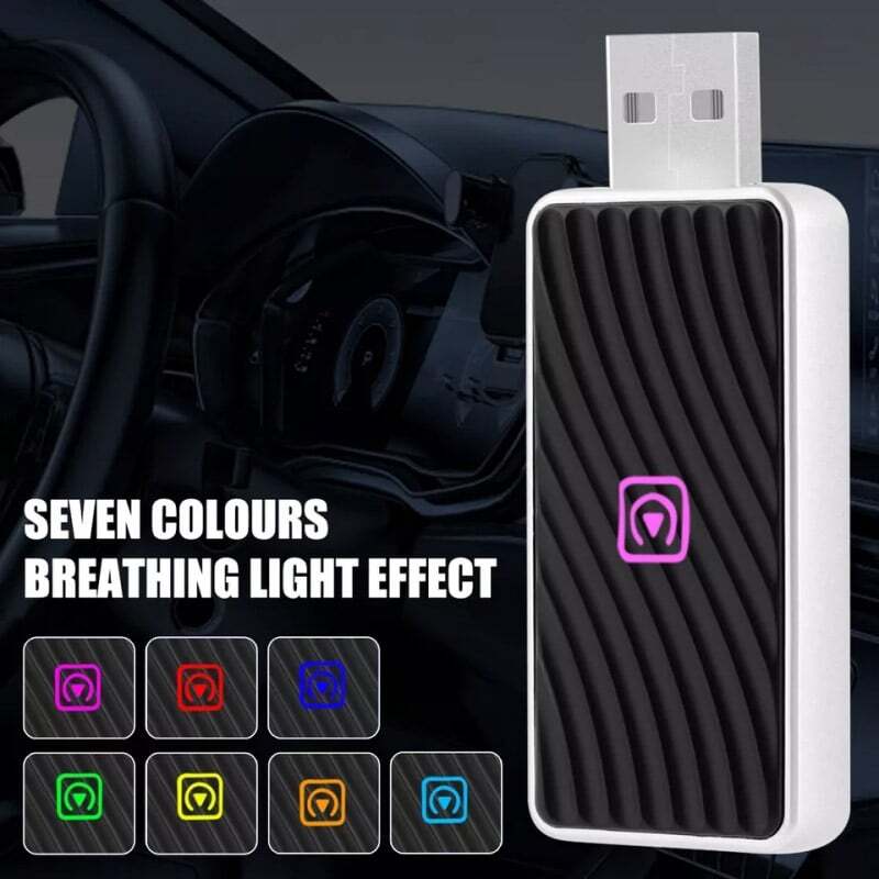 USB Wireless CarPlay Adapter for Apple iPhone &Android Auto Dongle Plug＆Play