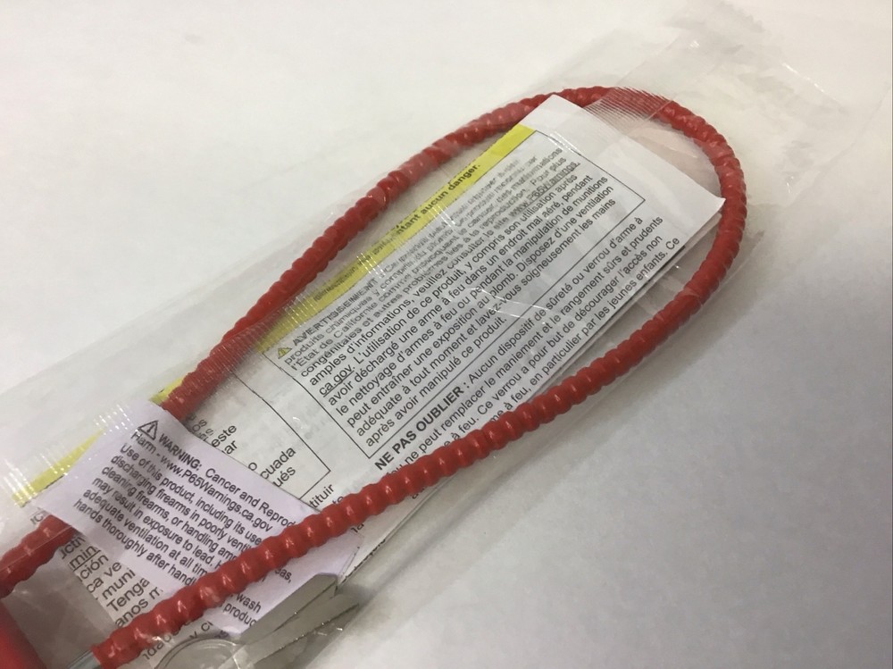 Firearm Cable Lock W/2 Keys (Red). #35-17