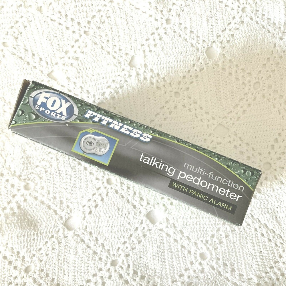 Fox Sports Fitness Talking Pedometer Multi-Function Panic Alarm Button Good Cond