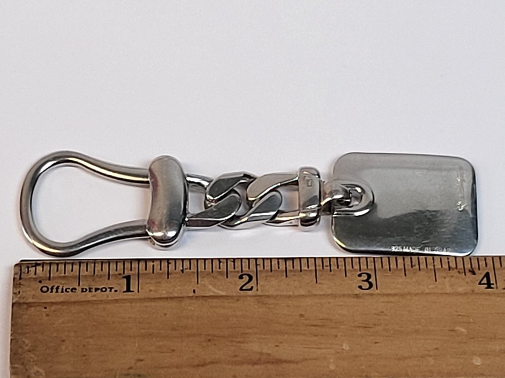 Signed Pedro Duran Spain SOLID REAL Sterling Silver 925 Keychain