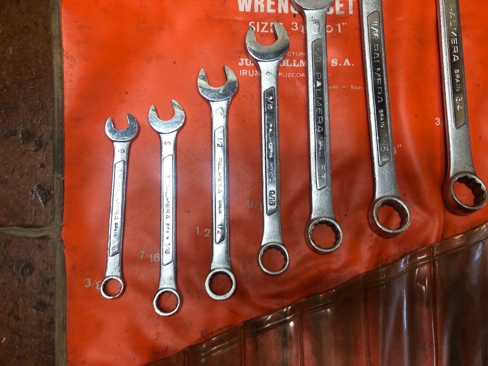 Palmera 11pc 12 Point Combination Wrench Set 12pt 3/8" through 1"