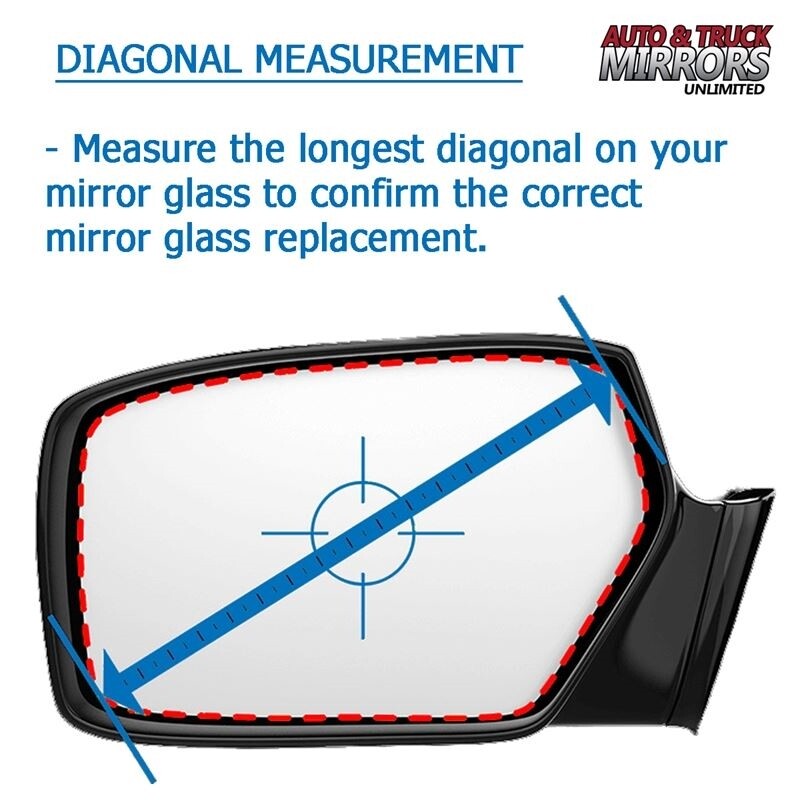 Mirror Glass Replacement + Silicone Adhesive For 01-09 C, E Class Driver Side