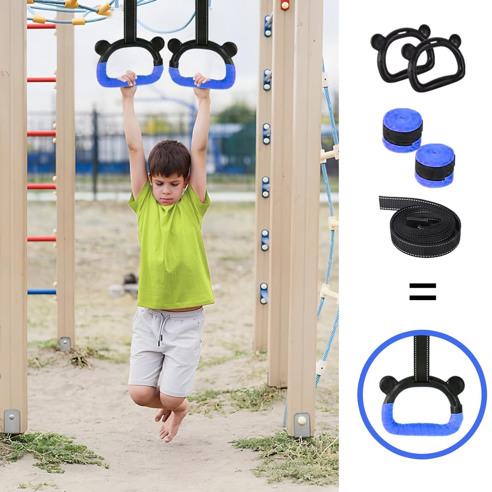 Adjustable Gymnastics Rings for Home Workouts & Strength Training