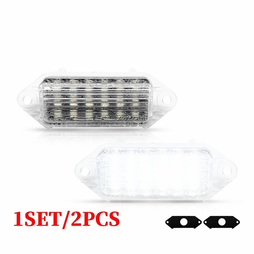 For 2007-2016 Lancer Evolution X License Plate Lights White LED Clear Lens 2-20X