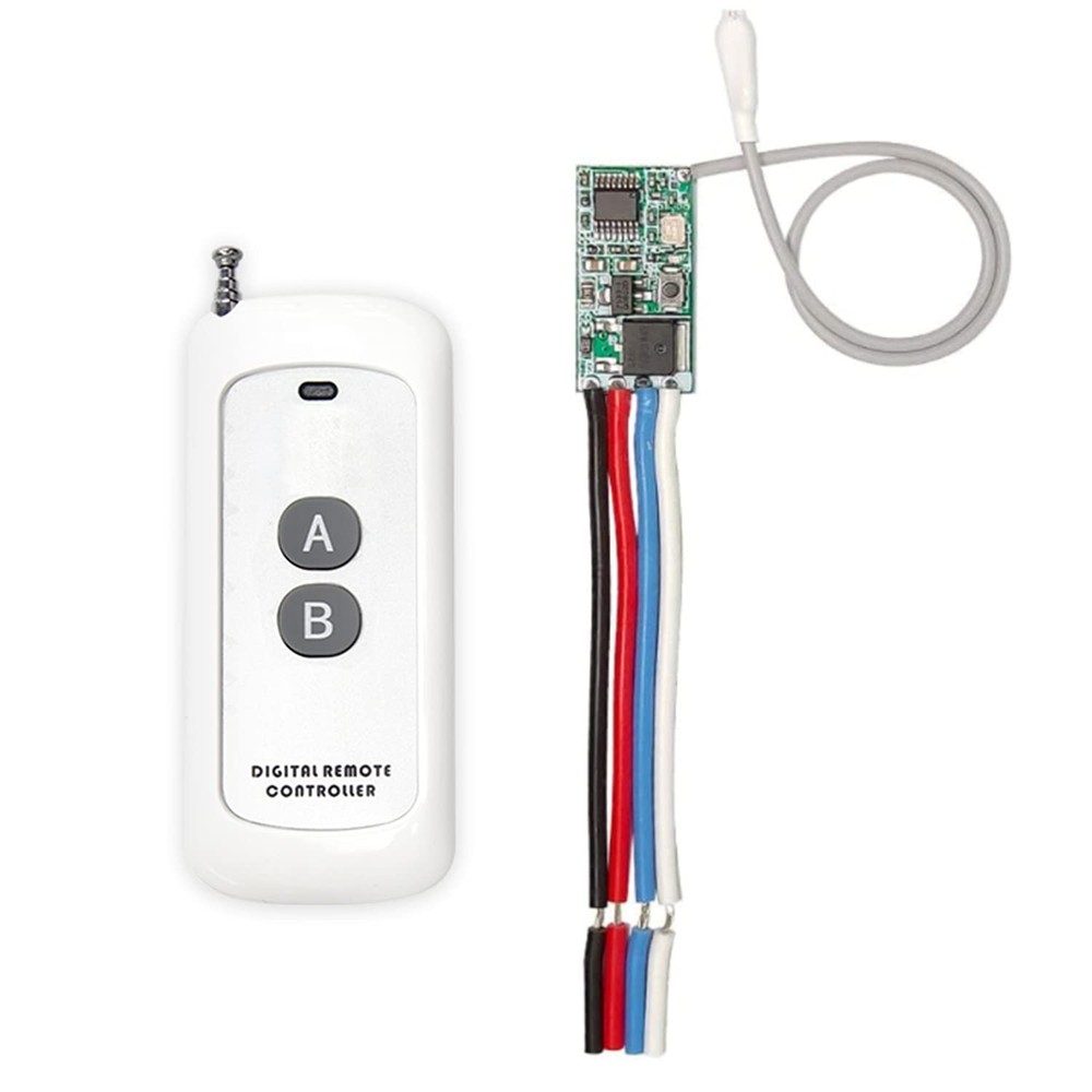 Mini Relay Wireless Switch, 433Mhz Remote Control Relay Switch, 984FT Long Ra...