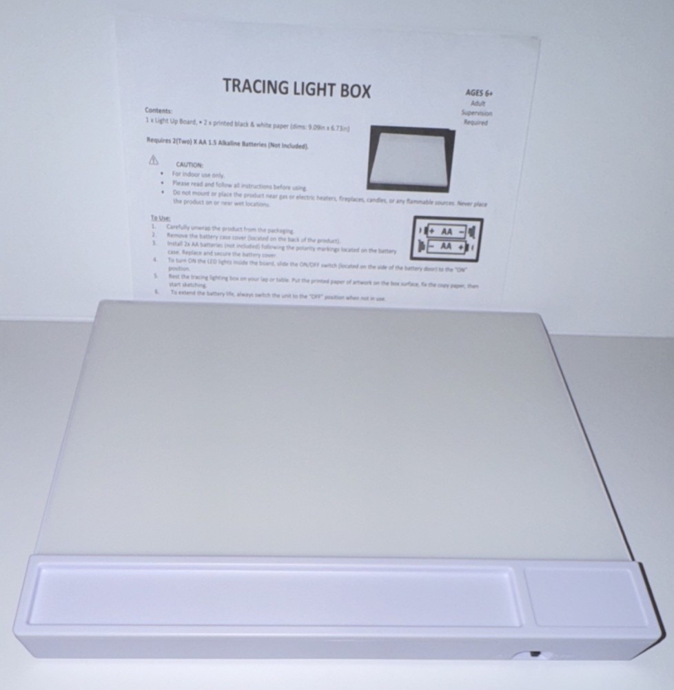 Tracing Light Box for Drawing and Art Projects