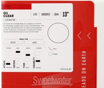 Evans G1 Clear Drumhead - 13"