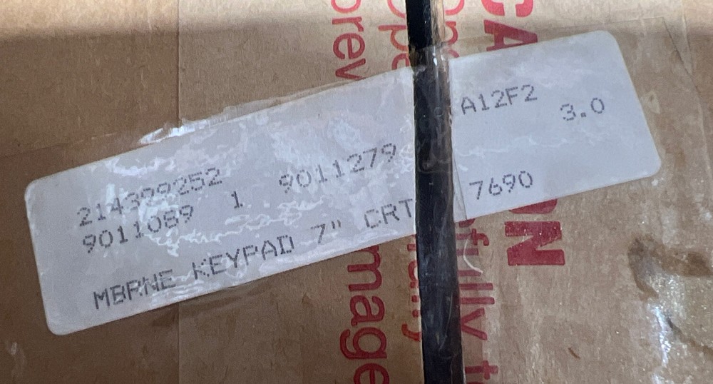 MODEL 7690, MAT. HANDLER CONTROL, BRUCE IND.CNTRL Front Panel Nos Surplus