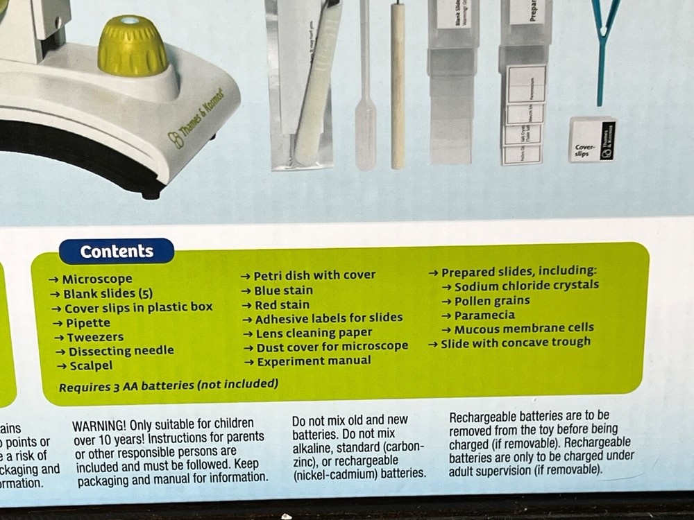 TK2 Scope Microscope and Biology Experiment Kit, Kids STEM Activity, New in Box