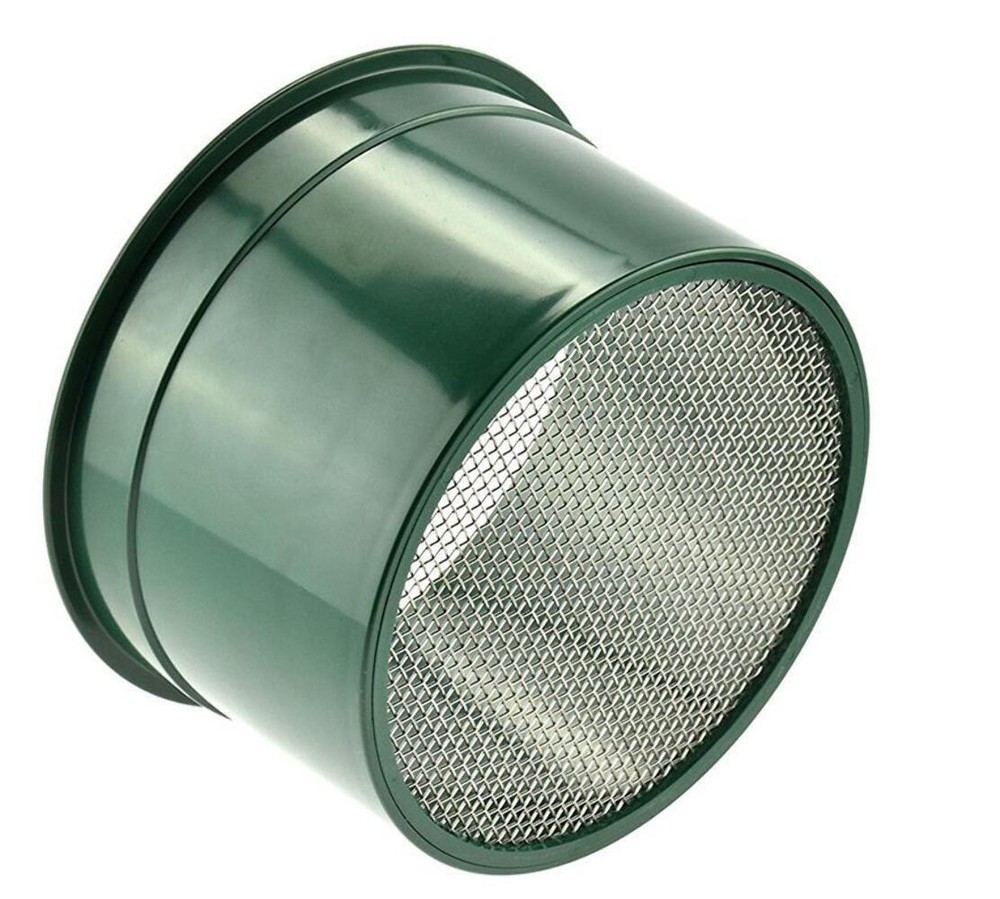 6-Inch Green Mini Stackable Sifting Pan - 7 Mesh Size Options