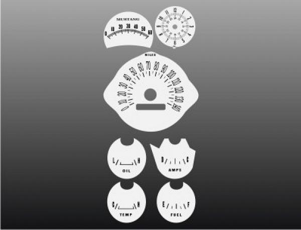 White Face Gauges for 1966 Ford Mustang