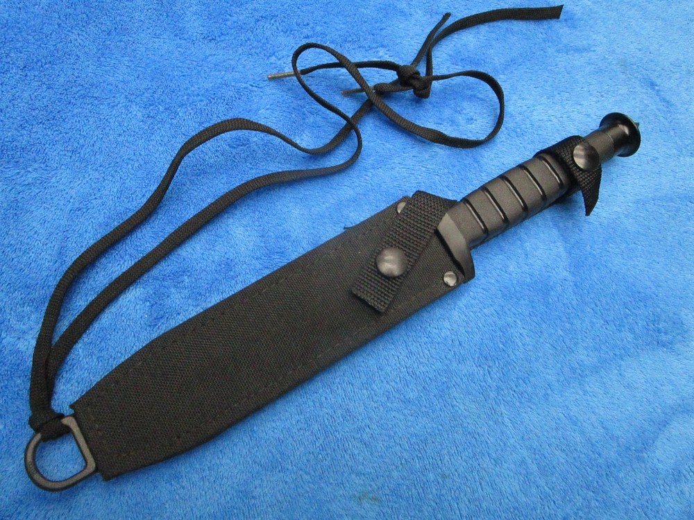ORIGINAL VINTAGE ONTARIO USA SPEC PLUS SP3-93 DAGGER COMMANDO KNIFE AND SHEATH