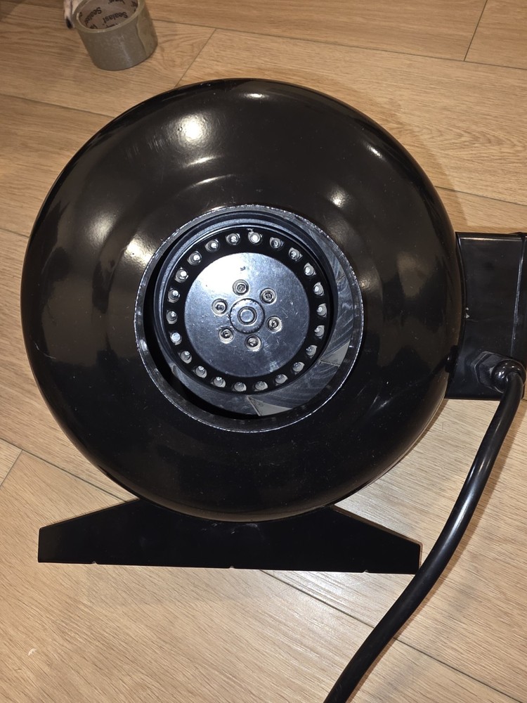 4" Inline Duct Fan with Speed Controller – 260 CFM