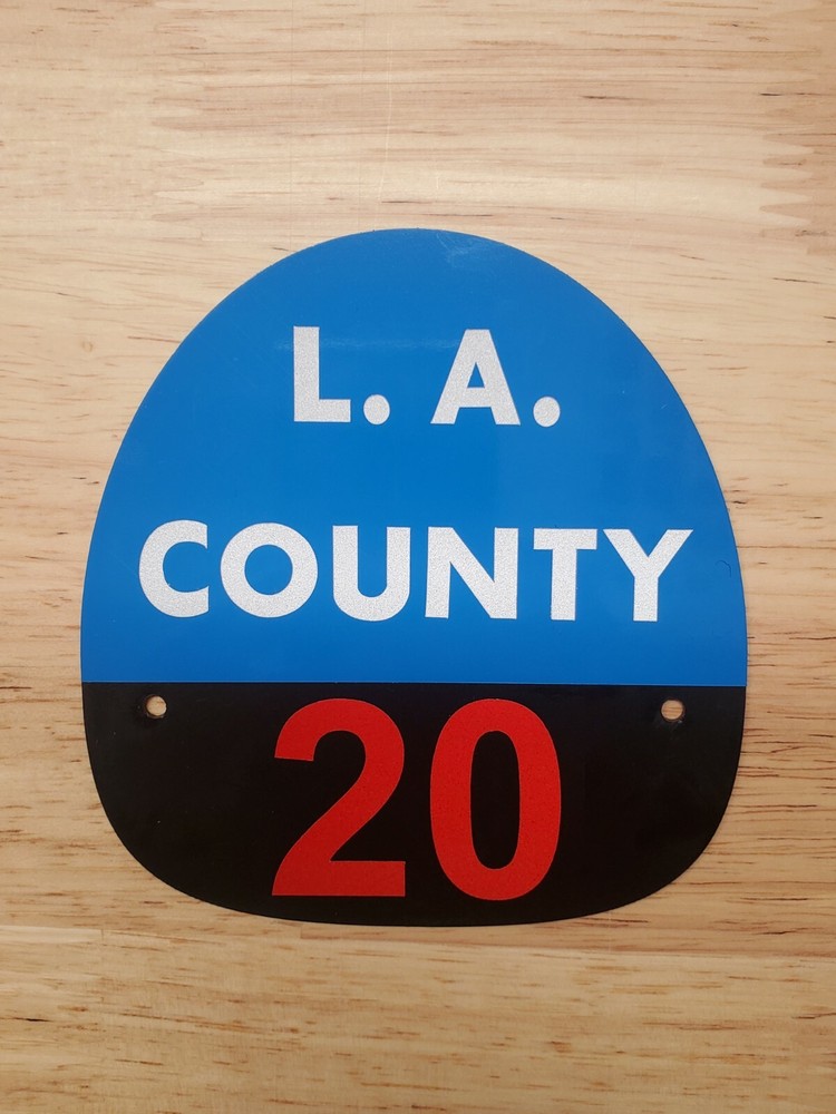 LA COUNTY 20 FIRE HELMET SHIELD