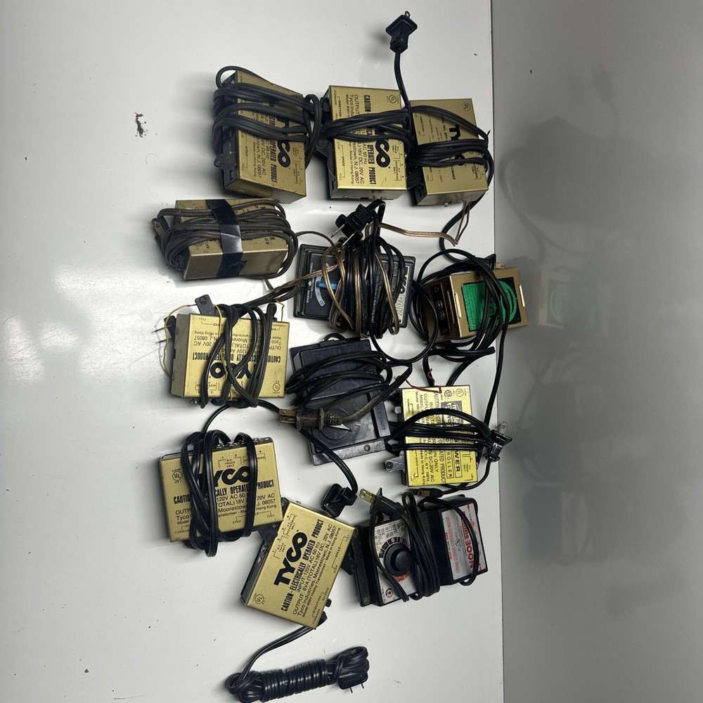 12-Mixed Model Train Transformer Lot. ALL UNTESTED!