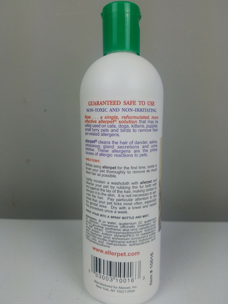 Allerpet Single Solution Allergen & Dander Remover for Pets - 16 fl oz Bottle