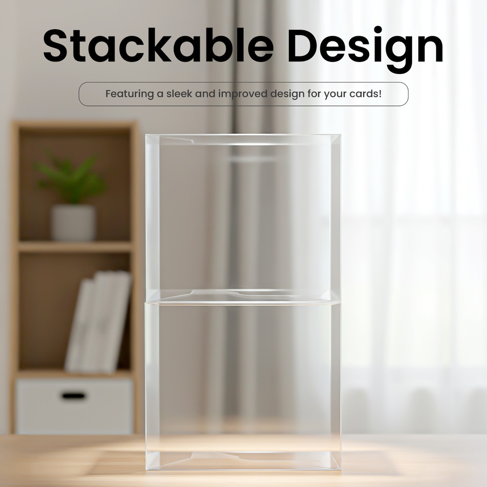 Clear Plastic Protector for Pokemon ETB Box 0.5mm Display Case Storage 1-80 Pack