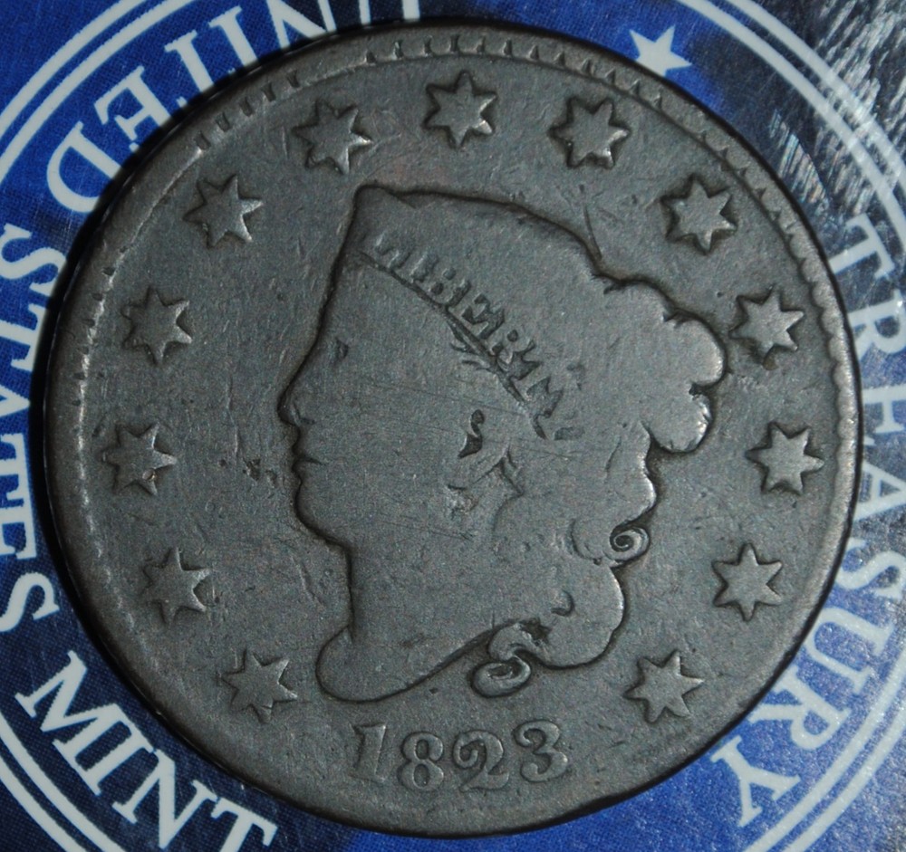 1823 Large Cent Coronet Head {{{3766