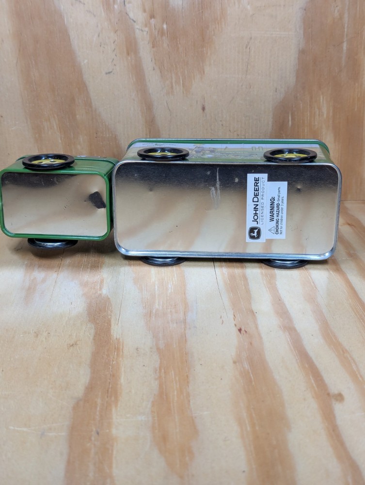 John Deere Tractor Grain Truck Tin Container