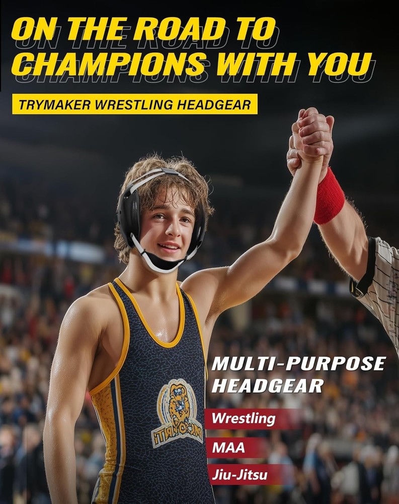 Communication-Friendly Wrestling Headgear=