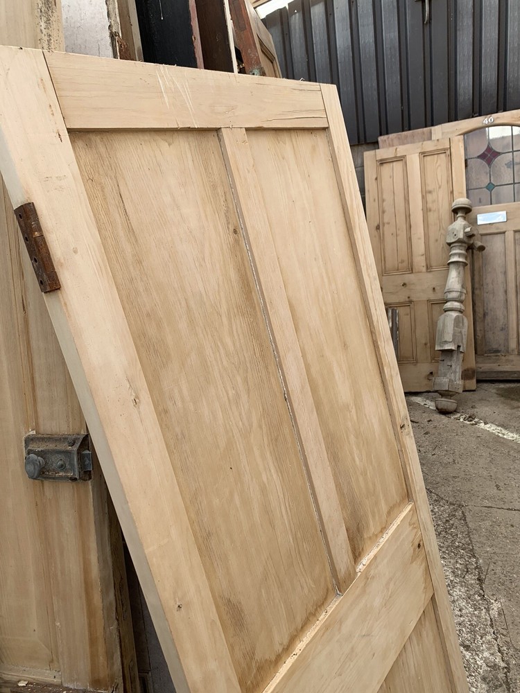 RECLAIMED - STRIPPED PINE - 4 PANEL - OLD FRONT DOOR (Victorian / Vintage)