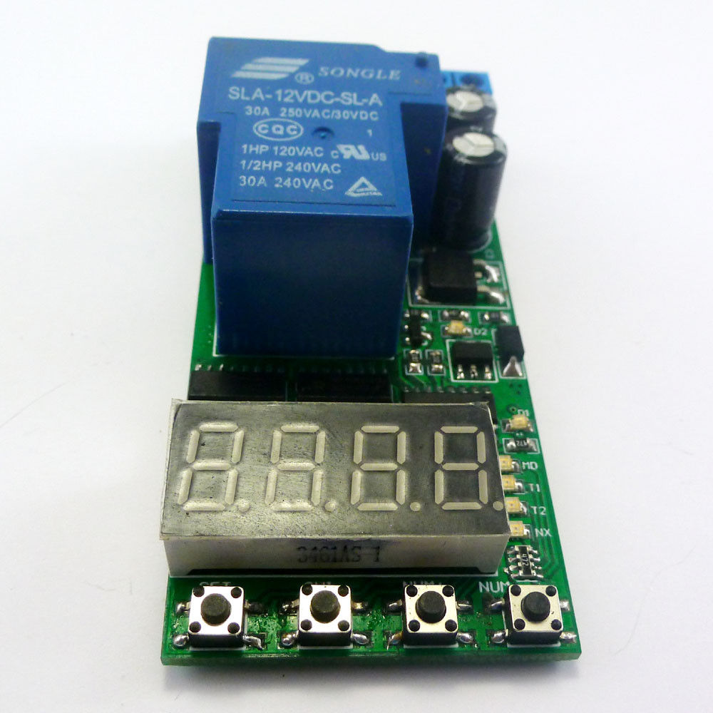 DC 12V 30A High Power Multifunction Cycle Timer Delay Relay PLC Module 0.1s-270h