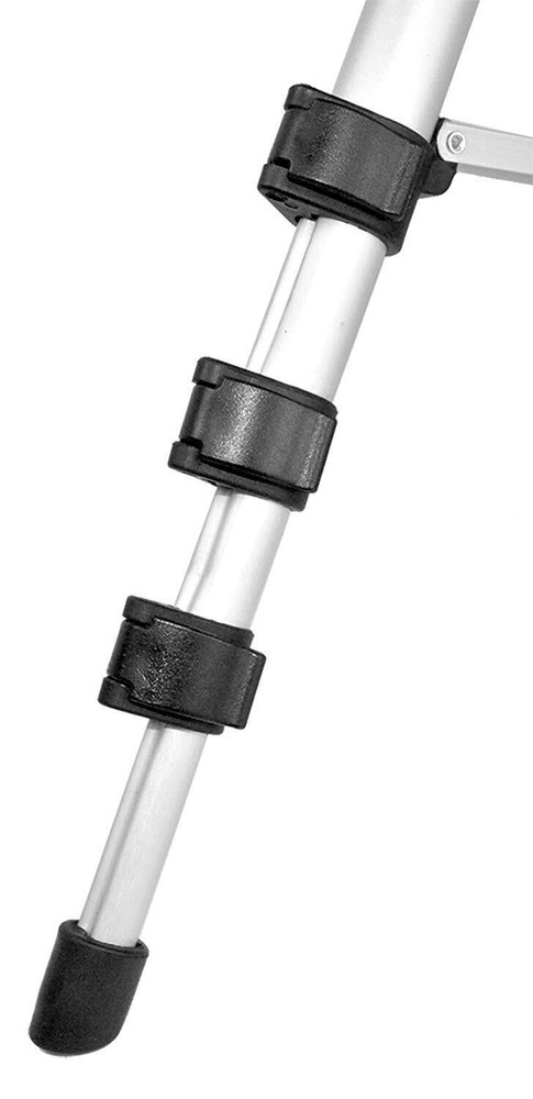 50 Black Camera Tripod 3 Way Fluid Pan Head Adjustable Locking Legs Low Angle