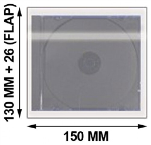 200 Clear ClamShell CD/DVD Case Budget & 200 OPP Plastic Wrap Bag