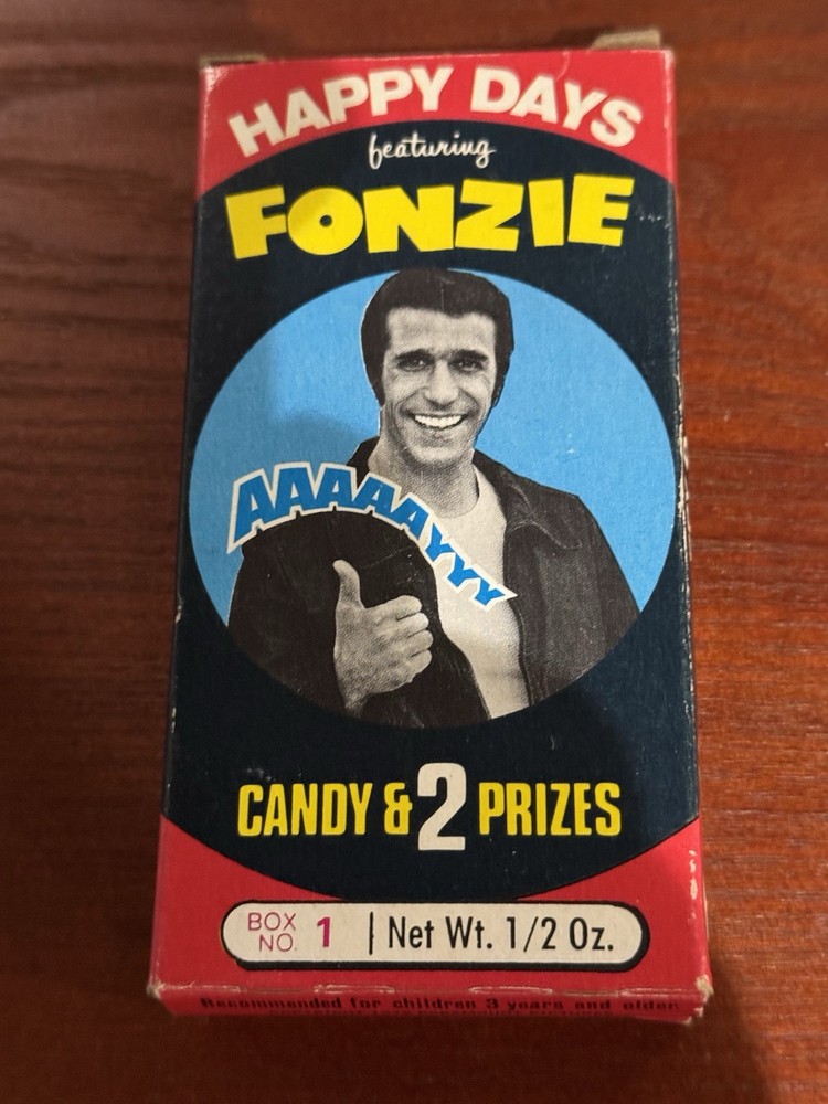 Fonzi Candy Box Happy Days 1976 RARE