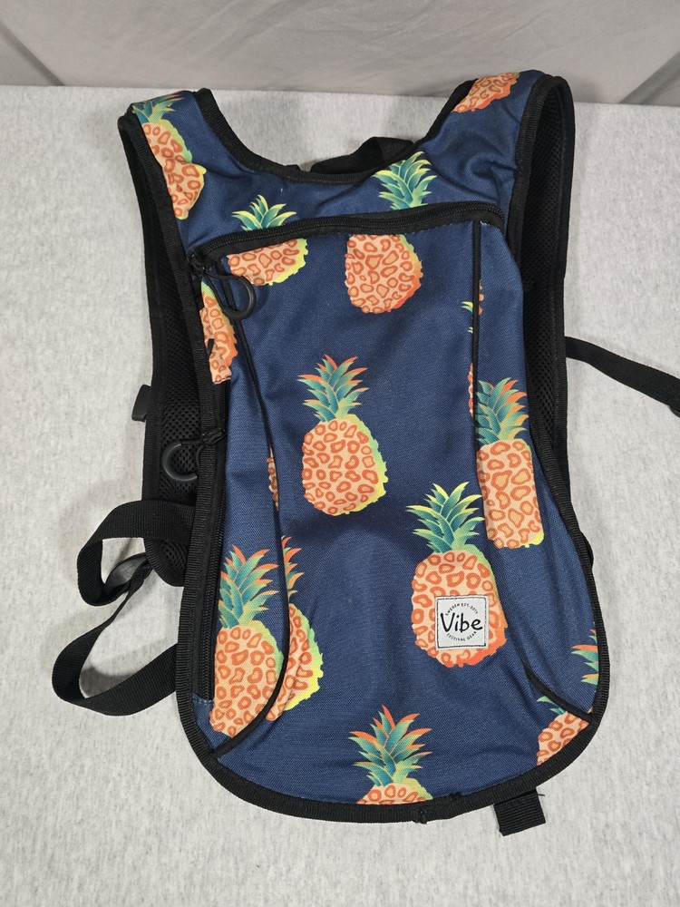 Vibe Hydration Carrier Pineapple Sling Backpack Bag Adjustable