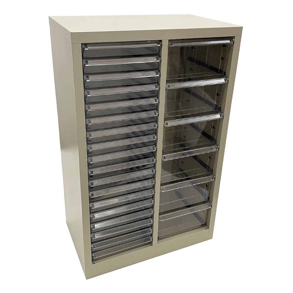 24 Drawer Filing Cabinet Office Document Paper Storage File Container