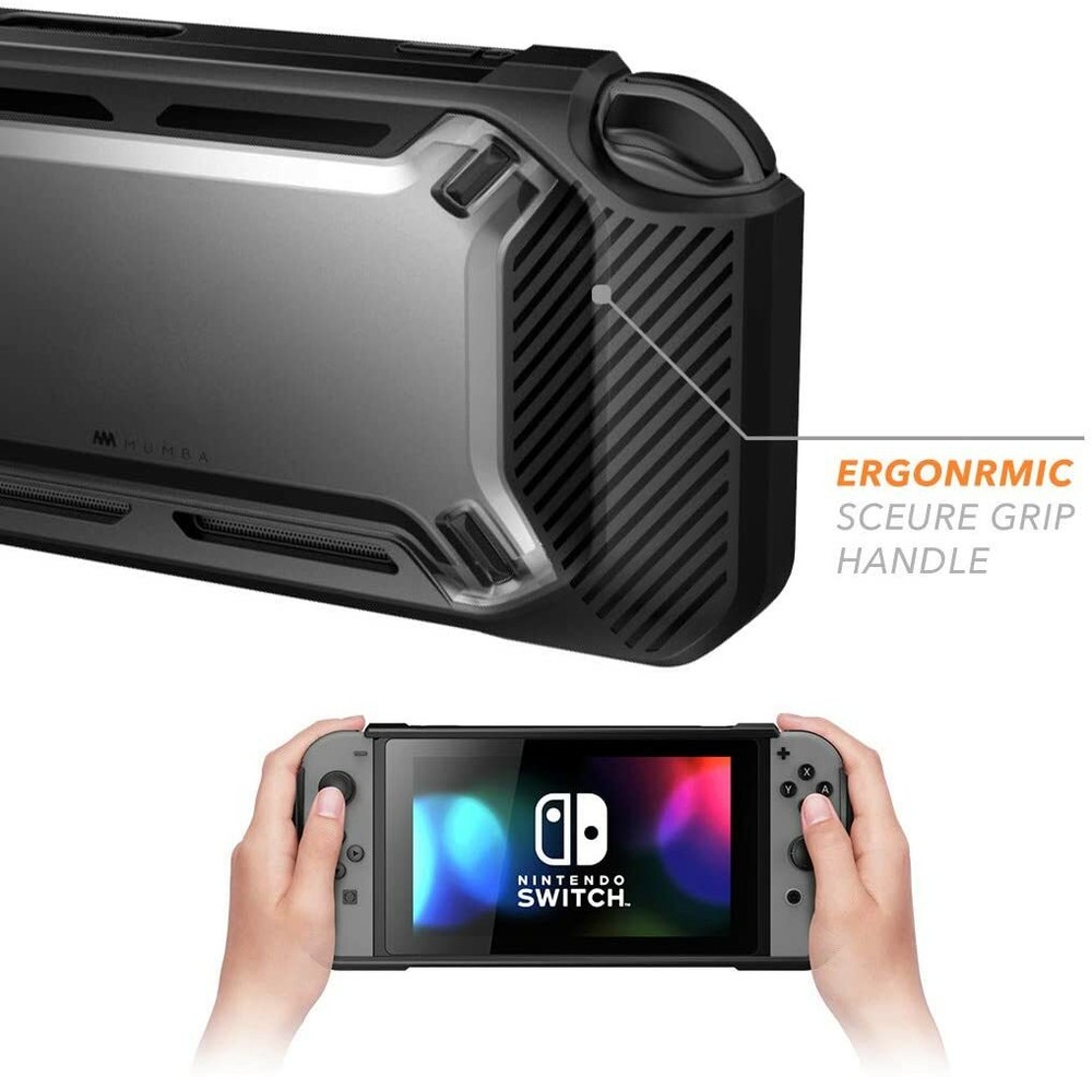 Mumba for Nintendo Switch Console Grip Case Heavy Duty Rugged Shockproof Cover