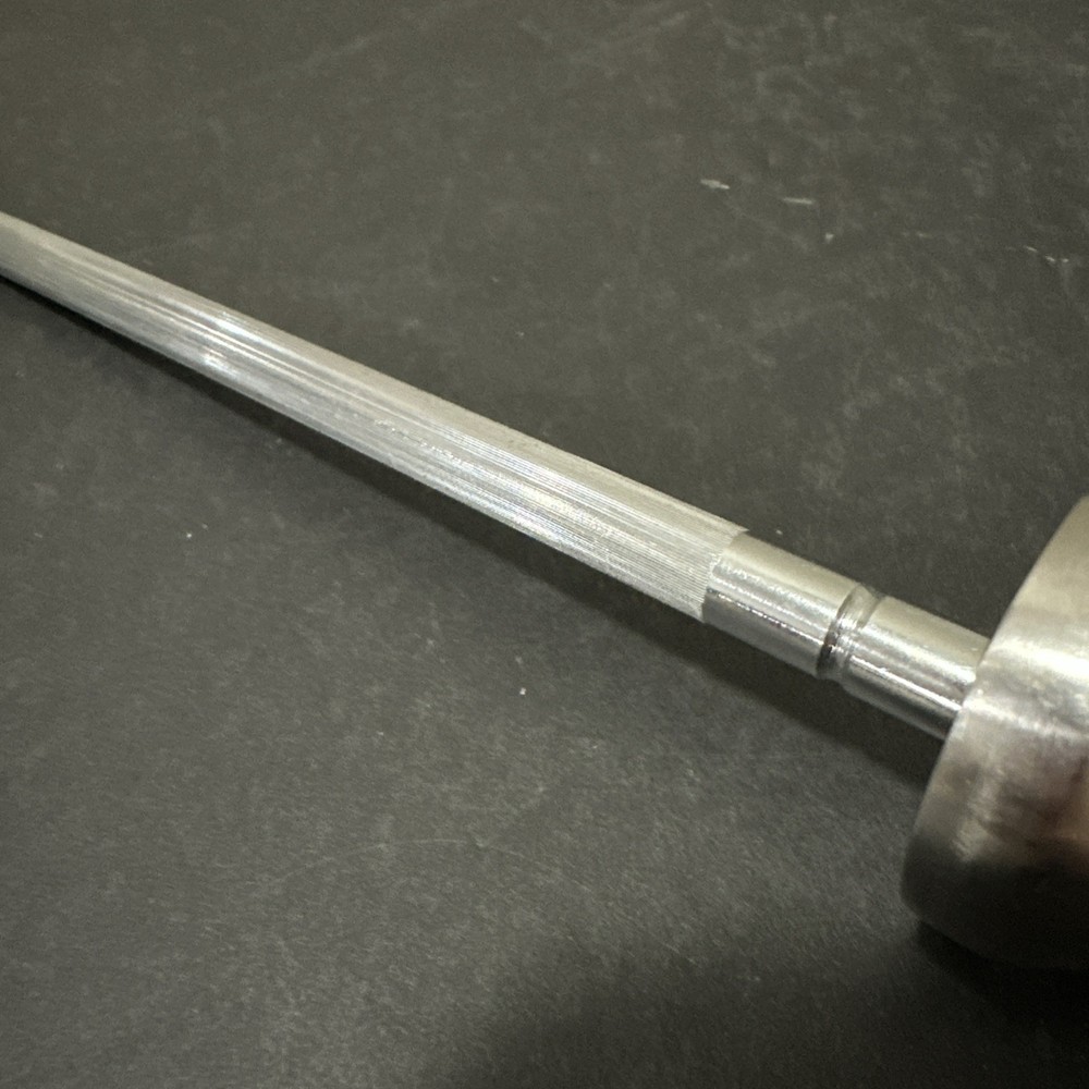 Silver Knife Sharpening Steel Modern Design 12”