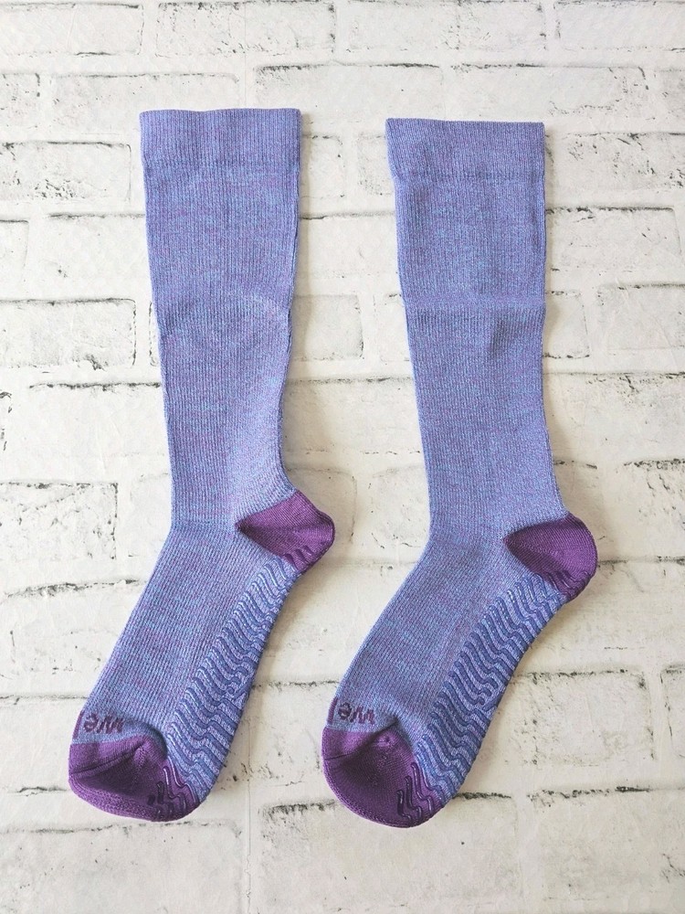 6-pack Wellow Size Medium Wide Calf Bamboo Compression Socks
