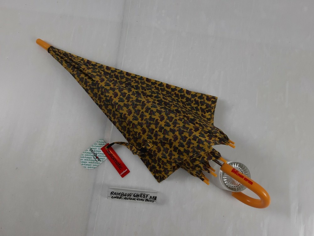 Long/Mini Umbrella - Automatic - Boys - 8 Slats - 0428F - Rainbow
