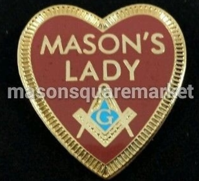 FREEMASON MASON'S LADY LAPEL PIN