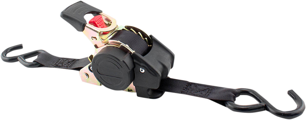 ERICKSON Retractable Ratchet Tie-Downs - 6' - Black 34413