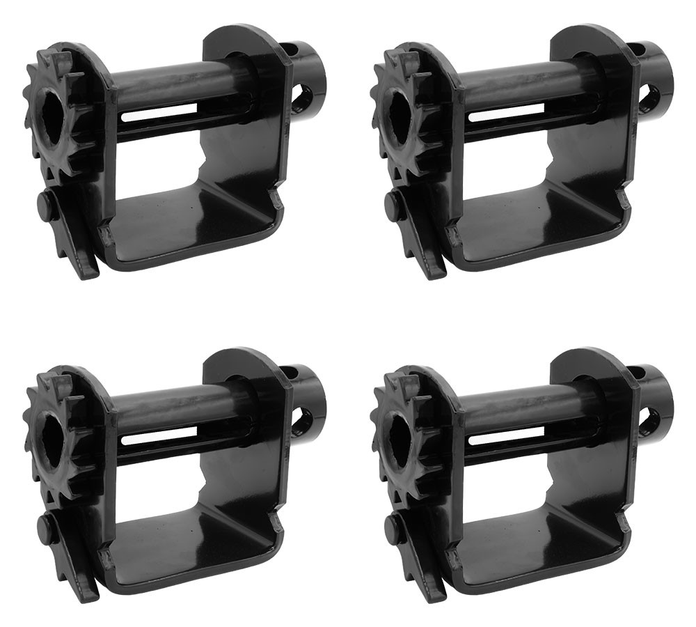(4 Pack) Trailer Winch - Standard Sliding C Track - Low Profile