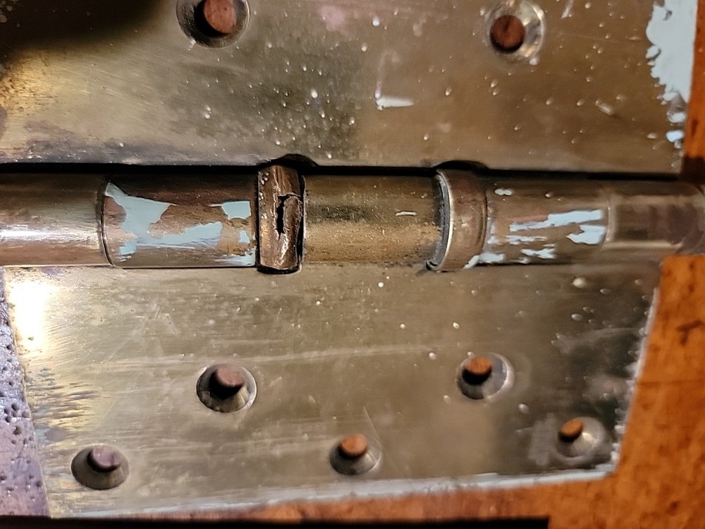 Set 3 Antique Brass Hinges