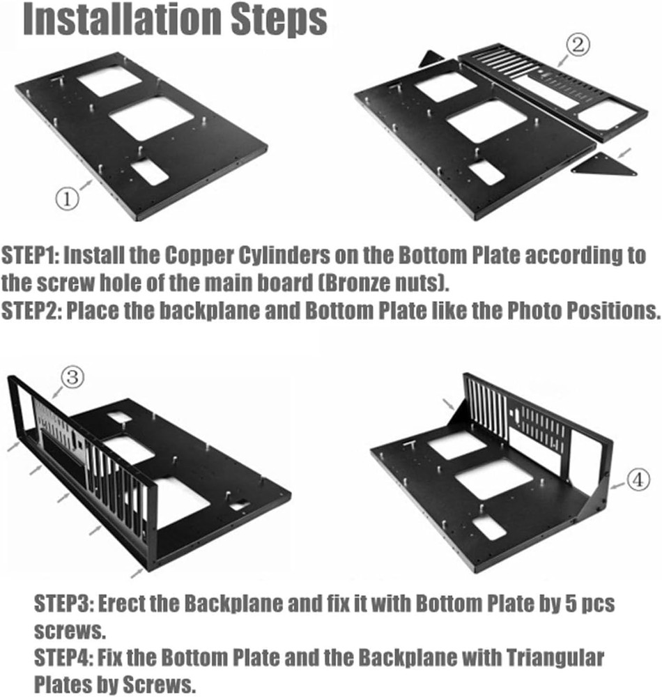 DIY Open Computer Case ATX MATX ITX Motherboard Test Bench