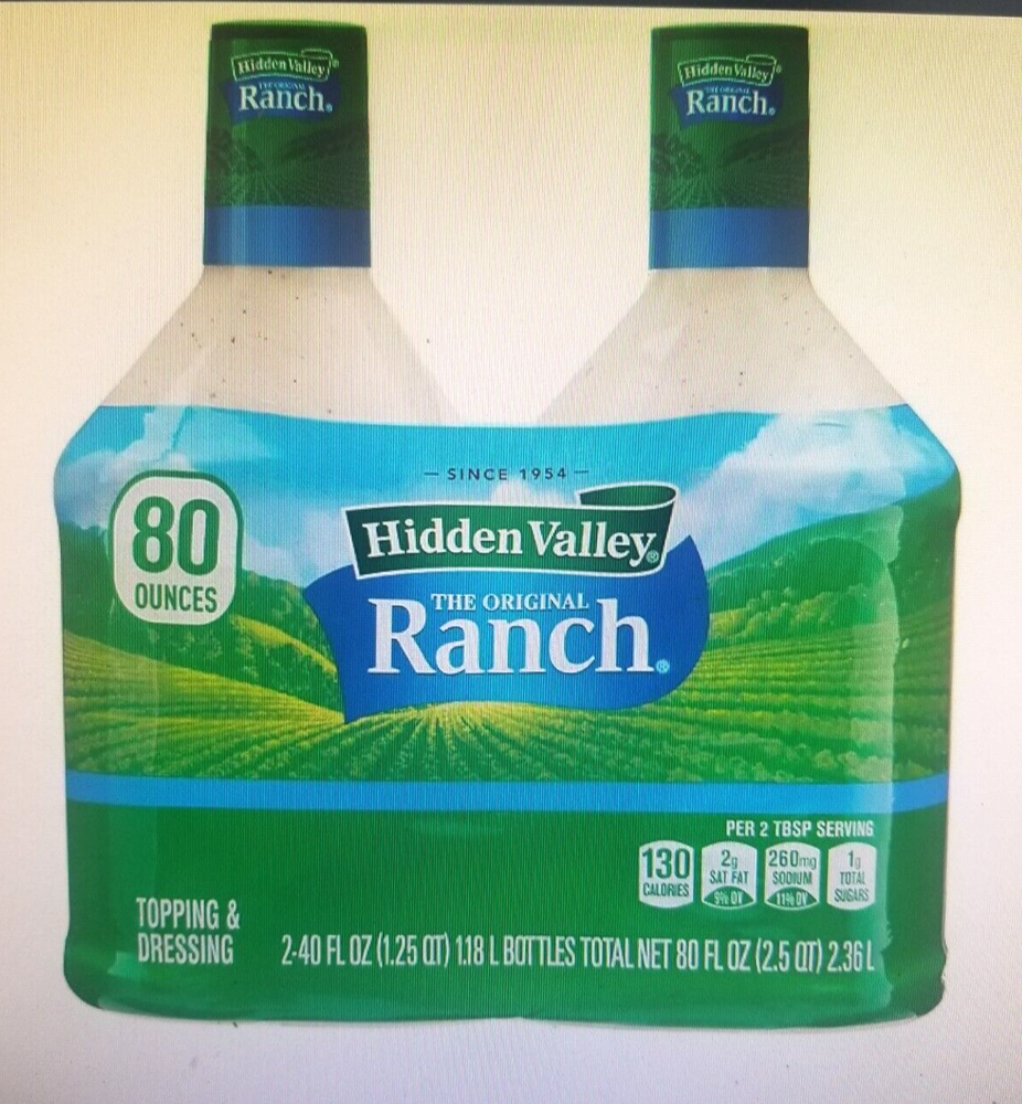 HIDDEN VALLEY ORIGINAL RANCH DRESSING, (40 oz., 2 BOTTLES)