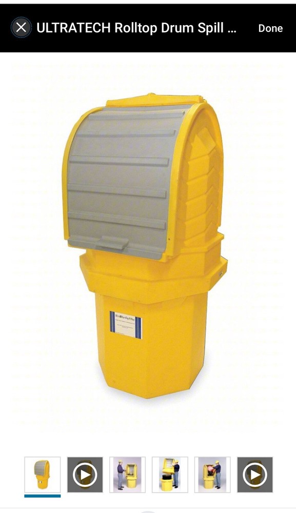 ULTRATECH Rolltop Drum Spill Containment System